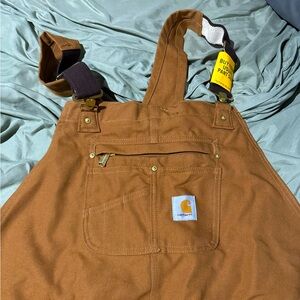 New Carhartt duck bib overalls 48x30. Tags still attached.